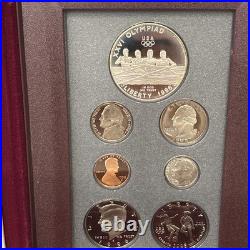 1996 Prestige Proof Set Atlanta Olympics Commemorative US Mint OGP Box COA #119