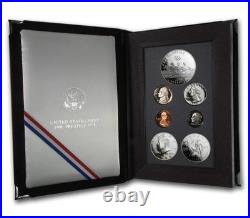 1996 Proof Prestige Set Atlanta Olympic Games, 90% Silver Dollar 7 Coins & COA