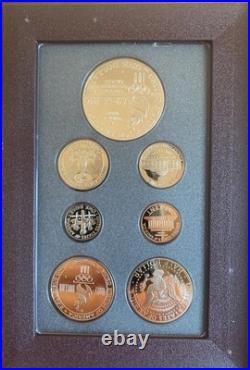 1996-S US Mint Prestige Proof Set Olympic Commemorative Silver Dollar Box & COA