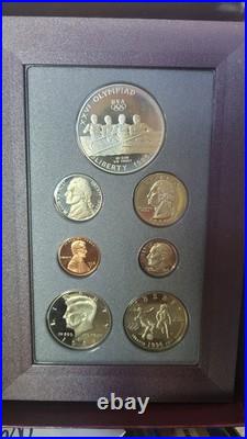 1996 US Mint Olympic Silver Prestige Proof Set Original Packaging & COA Key Date