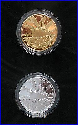 1997 Great Britain Rms Titanic Commemorative Gold/silver Proof Set