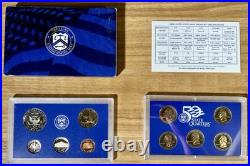 1999 2000 2001 2002 2003 2004 2005 2006 2007 2008 2009 US Mint Proof Sets OGP