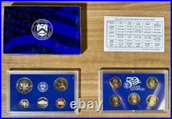 1999 2000 2001 2002 2003 2004 2005 2006 2007 2008 2009 US Mint Proof Sets OGP