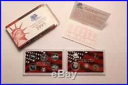 1999-2008 US MINT Silver Proof Sets (10 Sets) All State Quarters Gov't Pkgng