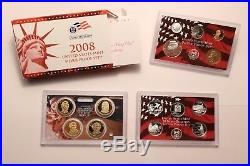 1999-2008 US MINT Silver Proof Sets (10 Sets) All State Quarters Gov't Pkgng