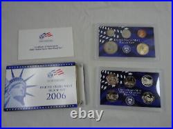 1999-2008 US Mint Proof Sets OGP Box & COA Lot 109 Coins (10 Annual Sets)