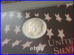 1999-2008 US Mint Silver Proof Sets Lot with State Quarters COA OGP