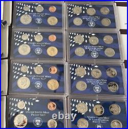 1999-2009 US Mint Proof Sets with Box & COA Lot of 127 Coins (11 Annual Sets)