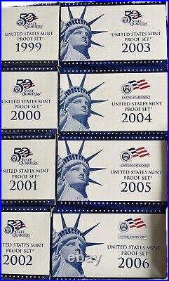 1999-2010 S Us Mint United States Complete Proof Set