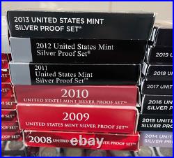 1999-2020 SILVER Proof Set Sequential Run Set, 20 Sets Total, ALL OGP & COA's