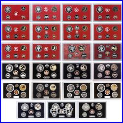 1999-2021 Partial Silver Proof Set Run No Box or COA 90% Silver 23 Sets 125 Coin