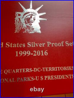 1999-2025 Silver Proof sets. 27 sets with Boxes and COAs. OGP. See photos 1999-2025 Silver Proof sets. 27 sets with Boxes and COAs. OGP. See photos