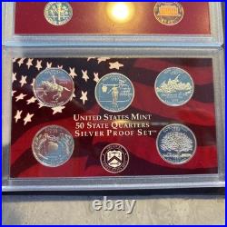 1999-S US Mint Silver Proof Set OGP COA & Box 9 Coins 90% United States