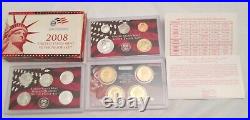 1999 to 2009 Silver Proof Set U. S. Mint COA 11 Silver Sets with Silver Quarters
