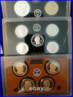 2 2012 S United States Us Mint Silver Proof Sets 2 14 Coin Sets 28 Coins Total