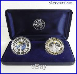 2000-2001 AUSTRALIAN MILLENIUM SILVER PROOF TWO Coin Set
