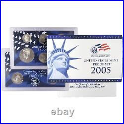 2000-2009 US Mint Proof Sets with Box & COA (10 Annual Sets) FREE SHIPPING