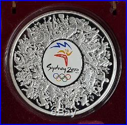2000 AUSTRALIA SYDNEY OLYMPICS SILVER PROOF ONE KILO 1kg $30 COIN BOXED