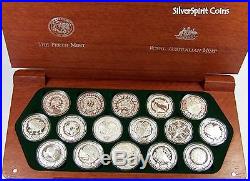 2000 OLYMPIC GAMES SYDNEY 16 x SILVER PROOF COIN Set with Certificates