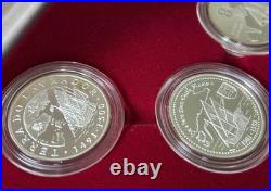 2000 Portugal Silver Proof Set Series XI New Frontiers 200 Escudos Case COA Rare