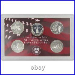 2000 Silver Proof Set U. S. Mint Original Government Packaging COA. FS. JFK Stamp