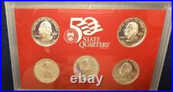 2000 Silver US Mint Proof Set OGP COA-10 Total Coins Including State Quarters