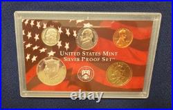 2000 Silver US Mint Proof Set OGP COA-10 Total Coins Including State Quarters
