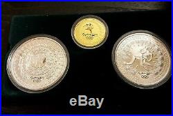 2000 The Sydney Olympic Coin Collection three coin set Gold and Silver Proof