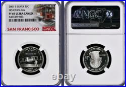 2001-S 10-coin Silver Proof Set NGC graded PF69 Ultra Cameo 2001-S 10-coin Silver Proof Set NGC graded PF69 Ultra Cameo