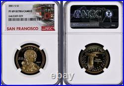 2001-S 10-coin Silver Proof Set NGC graded PF69 Ultra Cameo 2001-S 10-coin Silver Proof Set NGC graded PF69 Ultra Cameo