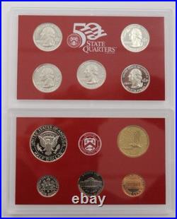 2001-S United States Mint Silver Proof Set San Francisco Set with Box & COA