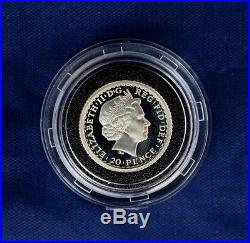 2001 Silver Proof Britannia 4 coin set in Green Case with COA (AR1/40)