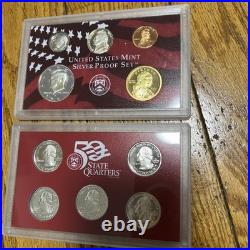 2001 Silver Proof Coin Set U. S Mint Government Packaging OGP COA Included