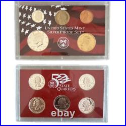 2001 U. S. Mint Silver Proof Set with COA & OGP 90% Silver Coins, Complete 2001 U. S. Mint Silver Proof Set with COA & OGP 90% Silver Coins, Complete