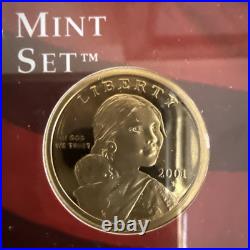 2001 U. S. Mint Silver Proof Set with COA & OGP 90% Silver Coins, Complete 2001 U. S. Mint Silver Proof Set with COA & OGP 90% Silver Coins, Complete