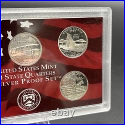 2001 United States Mint Silver Proof Set with COA