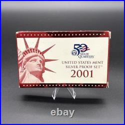 2001 United States Mint Silver Proof Set with COA