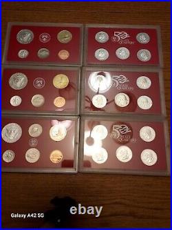 2002 03 04 3 silver US proof sets