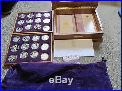 2002 2003Royal Mint Golden Jubilee Crown Set 24 Coins Silver Proof Boxed/COA S
