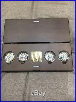 2002 COMMONWEALTH GAMES PIEDFORT 4 x £2 SILVER PROOF SET complete