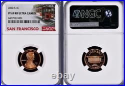 2002-S 10-coin Silver Proof Set NGC graded PF69 Ultra Cameo
