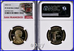 2002-S 10-coin Silver Proof Set NGC graded PF69 Ultra Cameo