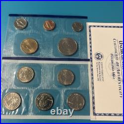 2002 U. S. Mint Silver 10-Coin Proof Set + 2002 Clad Proof Set / OGP & COAs