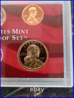 2002 United States Mint SILVER Proof Set COA & Box 10 Coins, 7 coins 90% silver