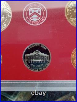 2002 United States Mint SILVER Proof Set COA & Box 10 Coins, 7 coins 90% silver