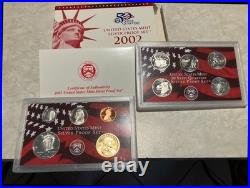 2002 United States Mint Silver Proof Set complete in Mint Box with COA