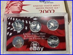 2002 United States Mint Silver Proof Set complete in Mint Box with COA