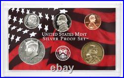 2002 United States Silver Proof Set Set with Box & COA