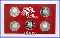 2002 United States Silver Proof Set Set with Box & COA