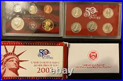 2003-2006 (S) US Mint Silver Proof 10 Coins with Box and COA COMPLETE SET 4 sets